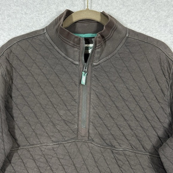 Wellen Sweatshirt Mens Medium Quilted Jersey Quarter Zip Pullover‎ Huckberry - Picture 2 of 16